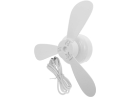 Ventilador De Teto Luxshiny Com Luz, Branco, Para Cozinhas E Quartos,