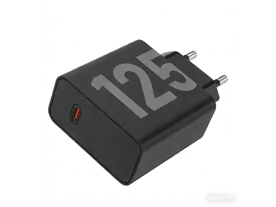 Carregador 125w Usb-c, Tomada Europeia Compatível Com Motorola, Carga Ultra-rápida