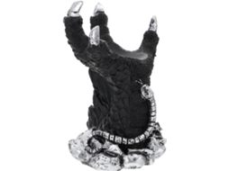 Base De Resina Em Formato Garra Dragão Prateada Para Bolas Cristal 4a 6cm, Suporte Decorativo Artístico Para Escritório