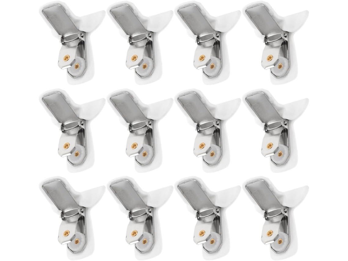 Prendedores de Edredom, Fixadores Lençol, Acolchoados, 12 Peças em Metal e Espuma. Ferramenta CHABERLU