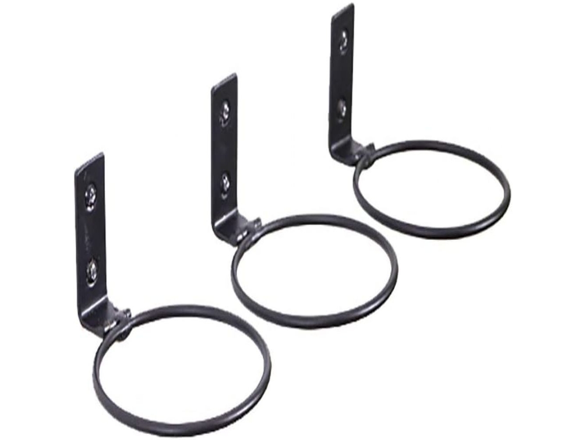 Suporte de Parede para Vasos Plantas, em Metal Resistente com Acabamento Preto Fosco, Ideal Otimizar Espaço. AQUAFORGE
