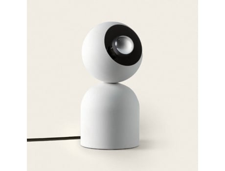 LEDKIA Candeeiro de Mesa Metal Lippi Bege Cinza Pedra
