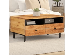 Vidaxl Mesa De Centro 80x54x40 Cm Madeira De Acácia Maciça