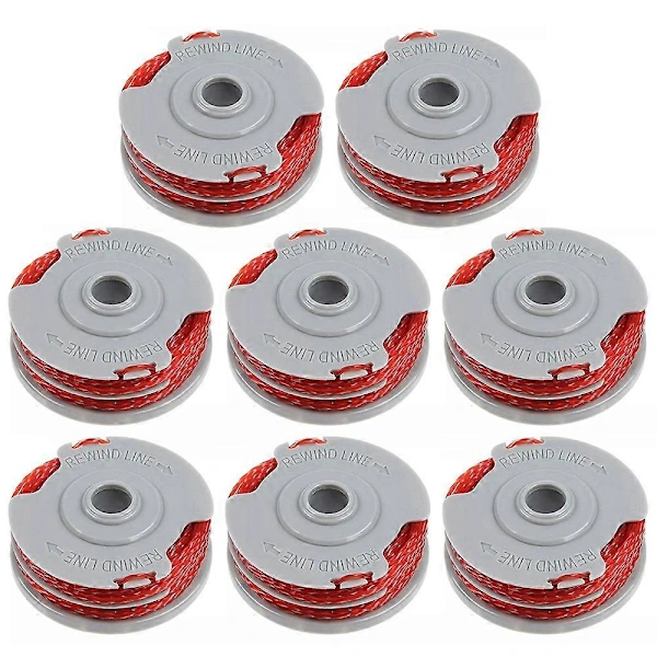 Compatível com Flymo Fly021 Kit com 8 Carretéis de Fio para Aparador de Grama AQUAFORGE