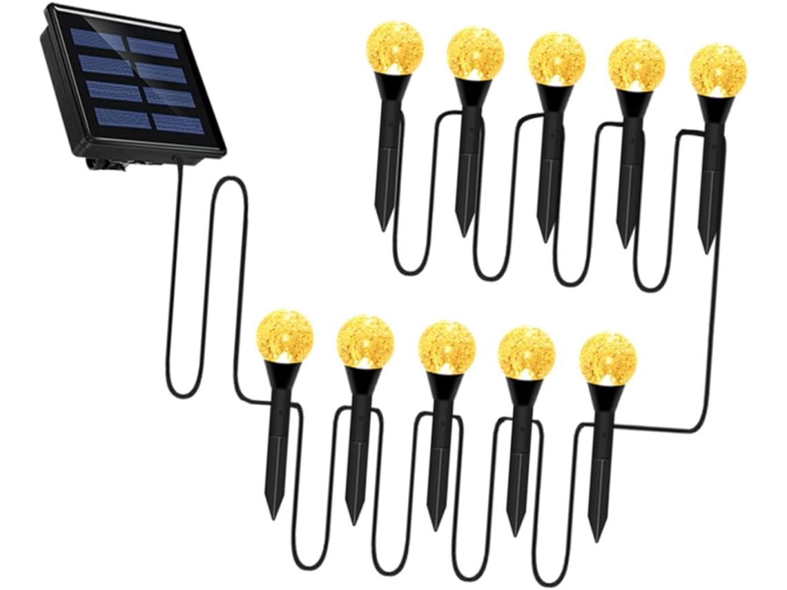 Luminária Solar Decorativa Para Jardim, Durável E Ecológica.