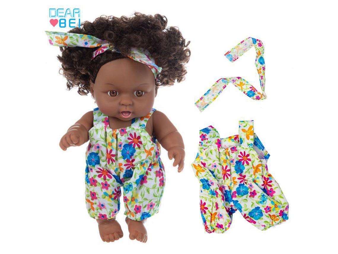 Boneca Africana Negra De 20 Cm, Boneca Fofa Tie-dye, Boneca De Conforto, Brinquedo Infantil
