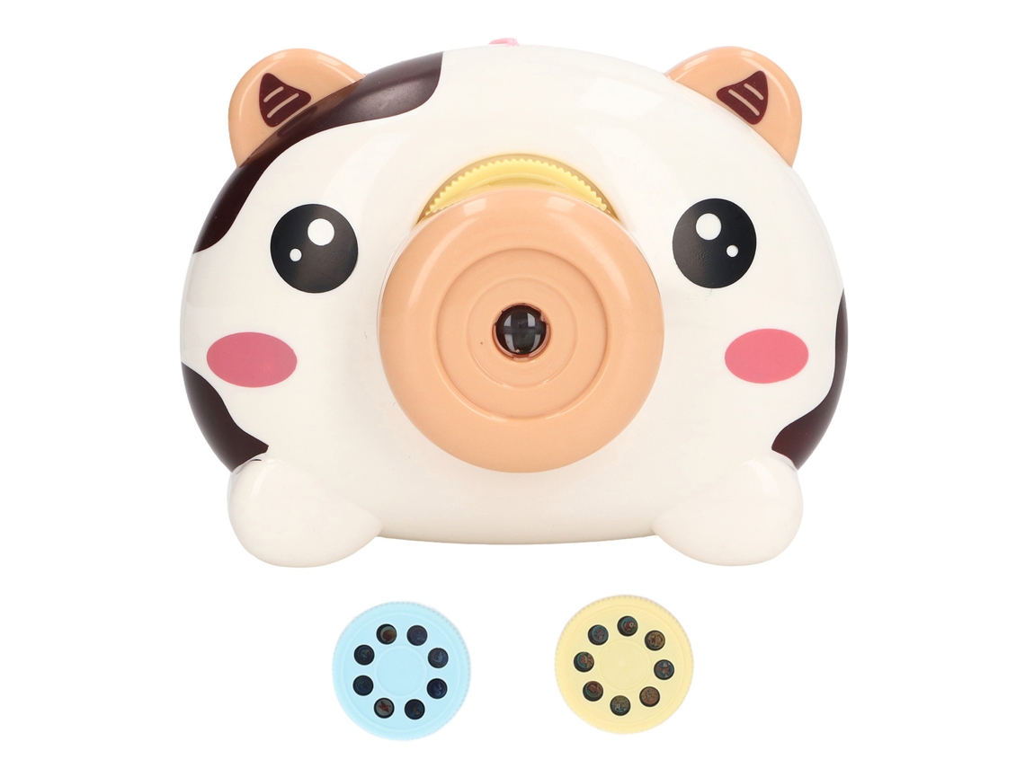 Walshlxq câmera de Brinquedo para Crianças com Projeção Simulada, Som e Luz, Visor de Imagens Educativo para Meninos e Meninas
