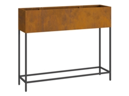 Jardineira Elevada Aço Corten Vidaxl Castanho Aço (100 X 26 X 82 Cm)