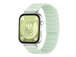 Bracelete verde menta para Huawei Watch Fit 4 em silicone XIAOMOYU