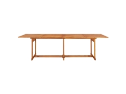 Mesa de jantar para jardim 220x90x75 cm de madeira de acácia HARLANV1
