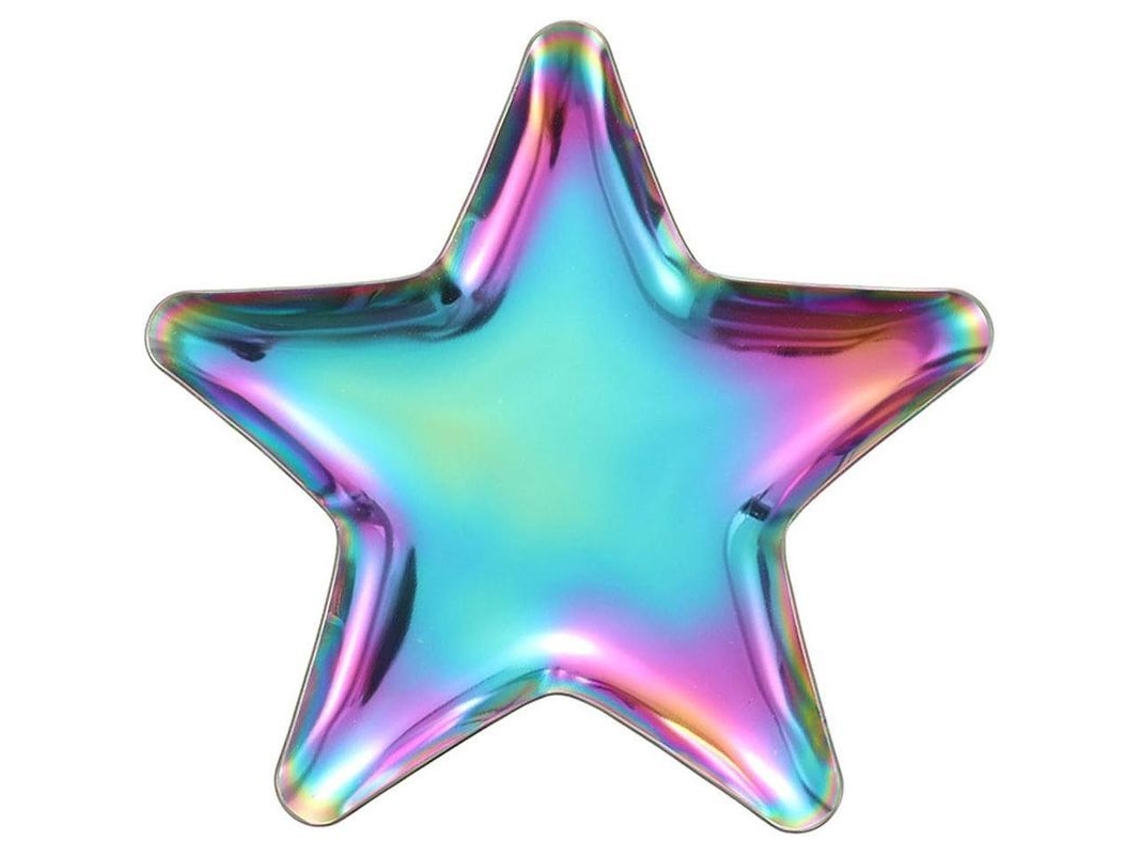 2026-linjou 2 Pratos De Joias De Aço Inoxidável Em Forma De Estrela Coloridos Para Armazenamento E Exibição