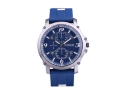 Relógio de Pulso Masculino Casual de Negócio com Pulseira de Silicone Azul Royal