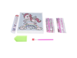 Kit Desenho Cristal Diamante Infantil com Moldura