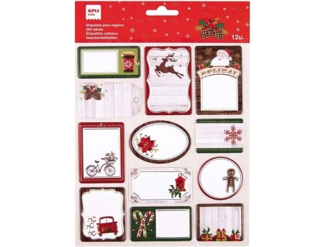 Livro Bolsa 12 Etiquetas Navidad Piñas Navidad De Desconocido (espanhol)