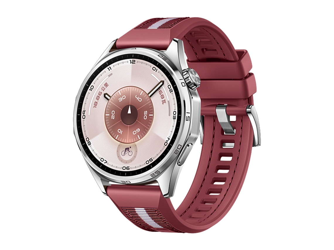 Pulseira de nylon trançado para Huawei Watch Gt5 Pro / Gt6 / Gt4 46mm vermelho HEXINYIGJLY