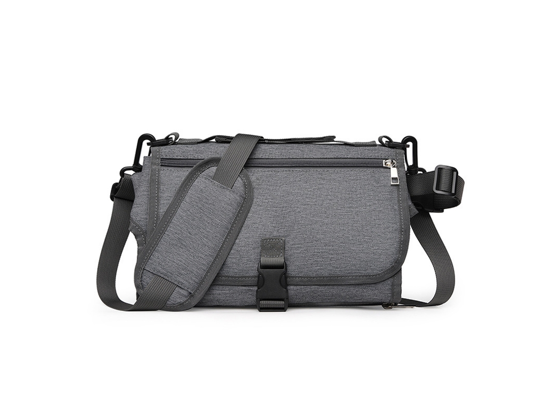 Almofada Anti-urina Multifunções Para Bebé, Bolsa De Muda Infantil Portátil Anti-derramamento Leve Dobrável Para Viagens Cinza Escuro Yuysan