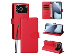 Capa Carteira Para Iphone 17 Pro Com Bloqueio Rfid E Alça De Pulso.