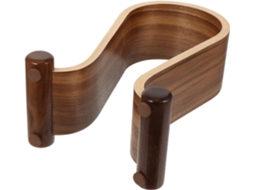 Suporte Para Fones De Ouvido Toyandona Em Madeira Nogueira Com Gancho Formato U, Acessório De Mesa Prático Para