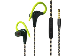 Fone De Ouvido Esportivo 3, 5mm Com Gancho De Orelha, À Prova D Água, Estéreo, Para Corrida, Com Cancelamento De Ruído