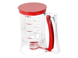 Dispenser de massa Nova Line para cupcakes, panquecas, bolo e waffles, vermelho | S/MARCA
