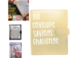 Pasta Desafio Dos 100 Envelopes, Pasta Para Desafio De Poupança E Orçamento Com Envelopes, Planejador Financeiro