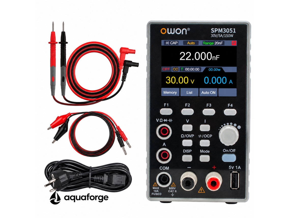 Multímetro Digital Aquaforge Spm3051, 30v, 5a