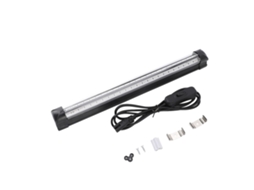 Barra de luz LED preta 2026 de 12,6 polegadas com UV e USB para festas de Halloween, Natal e decoração que brilha no escuro.