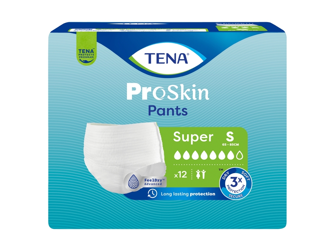 Tena Pants Proskin Absorventes Super Tamanho S, 12 Unidades Essity