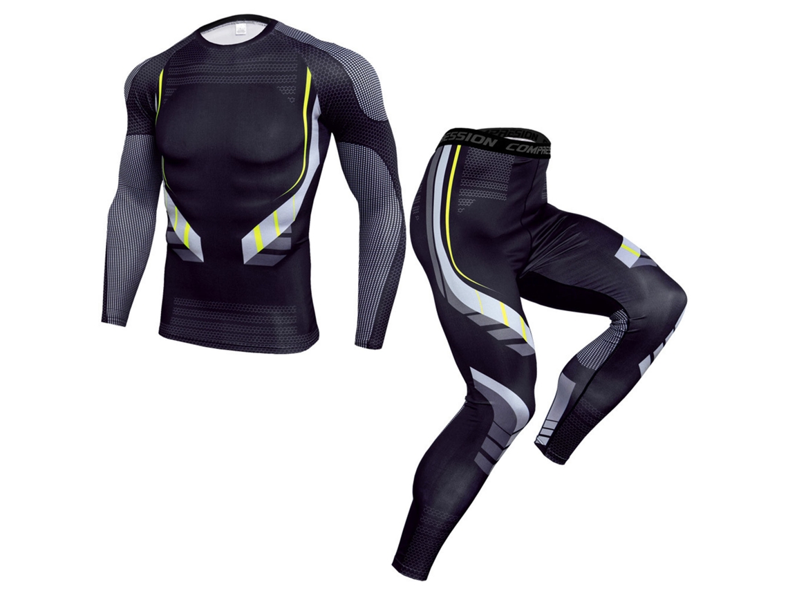 Traje Deportivo Masculino de Secagem Rápida com Almohadilla de Gel S/MARCA