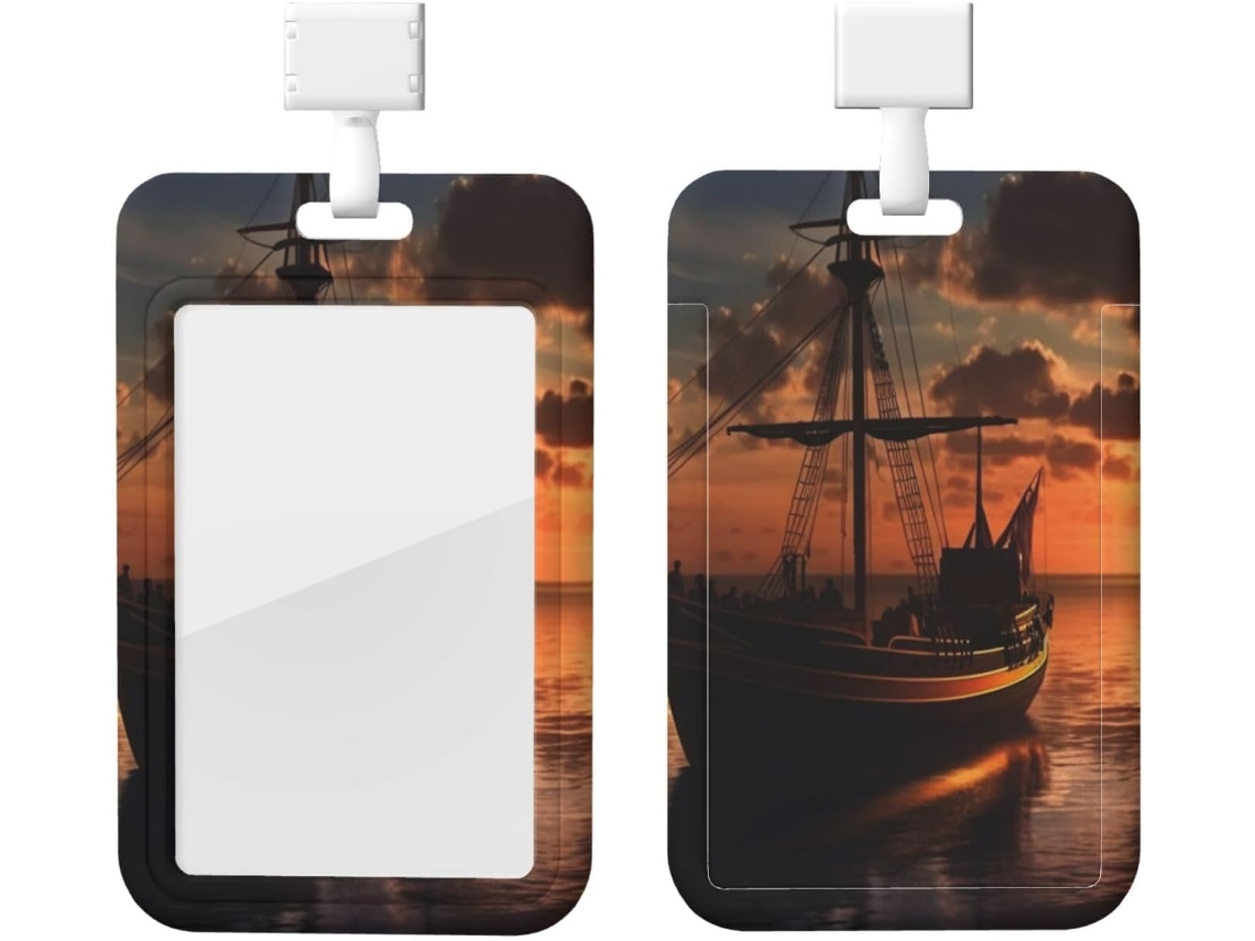 Suporte para barco à prova d'água em plástico, com cordão, ideal para uso em barcos no escuro, com carretel retrátil e proteção.