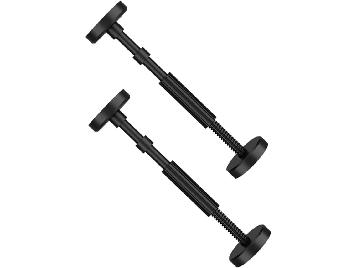 Suportes Ajustáveis Para Armário De Banheiro Ultechnovo, Em Nylon Preto, 2 Peças, Com Mecanismo Antiderrapante E Altura