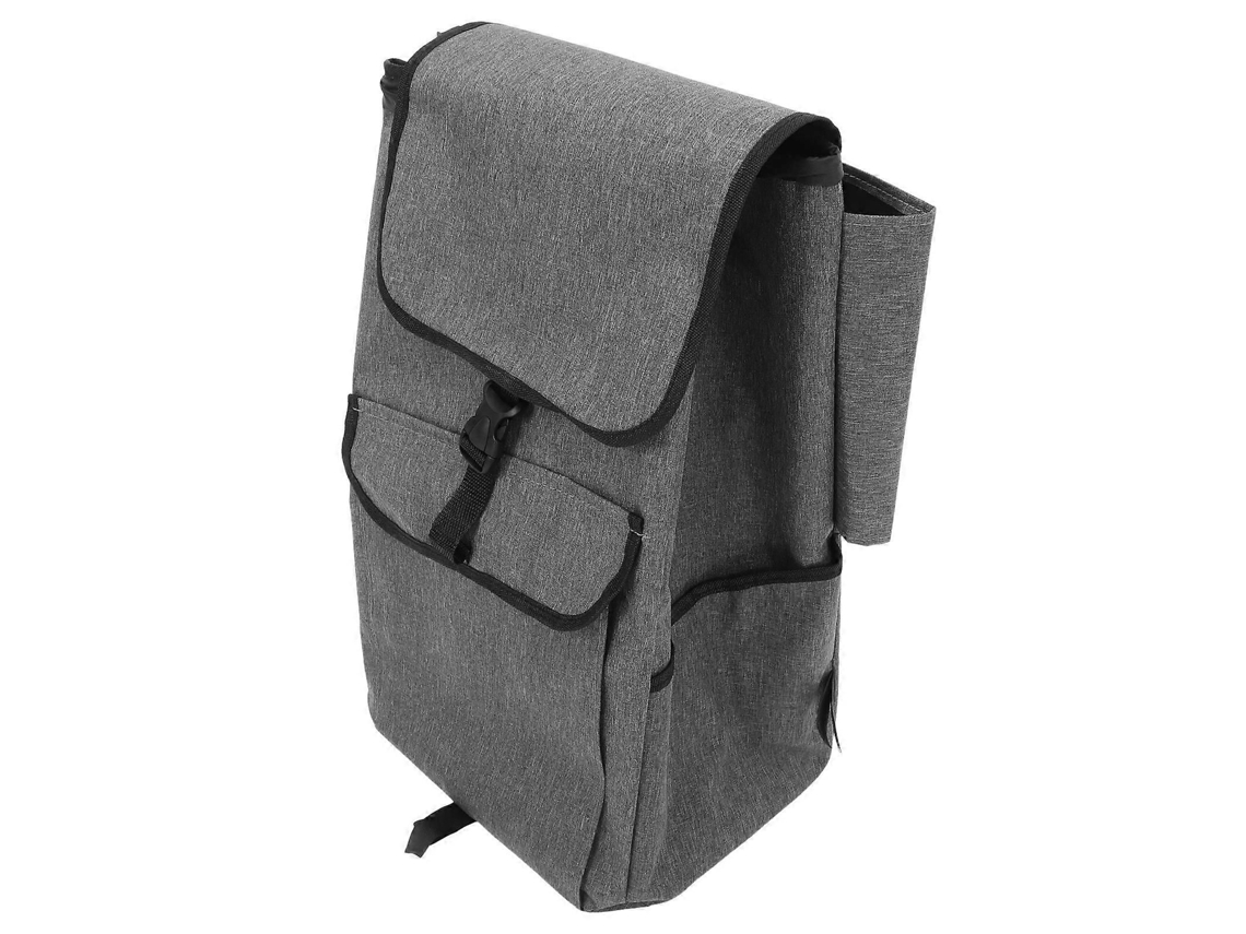 Sacola Dobrável para Carrinho de Compras, em Tecido Oxford Impermeável, com Bolsos Laterais e Frontais. GOKOCO