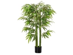 Bambu Artificial Grande, 140 Cm, Planta Artificial, Plantas Artificiais De Plástico Em Vaso, Bambu Artificial Com 780 Folhas, Parece Real. Zkaka