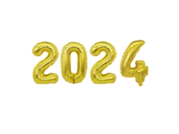 Laxiscreed Balões De Folha Com Número 2024 Para Festa De Ano Novo E Decoração Festiva