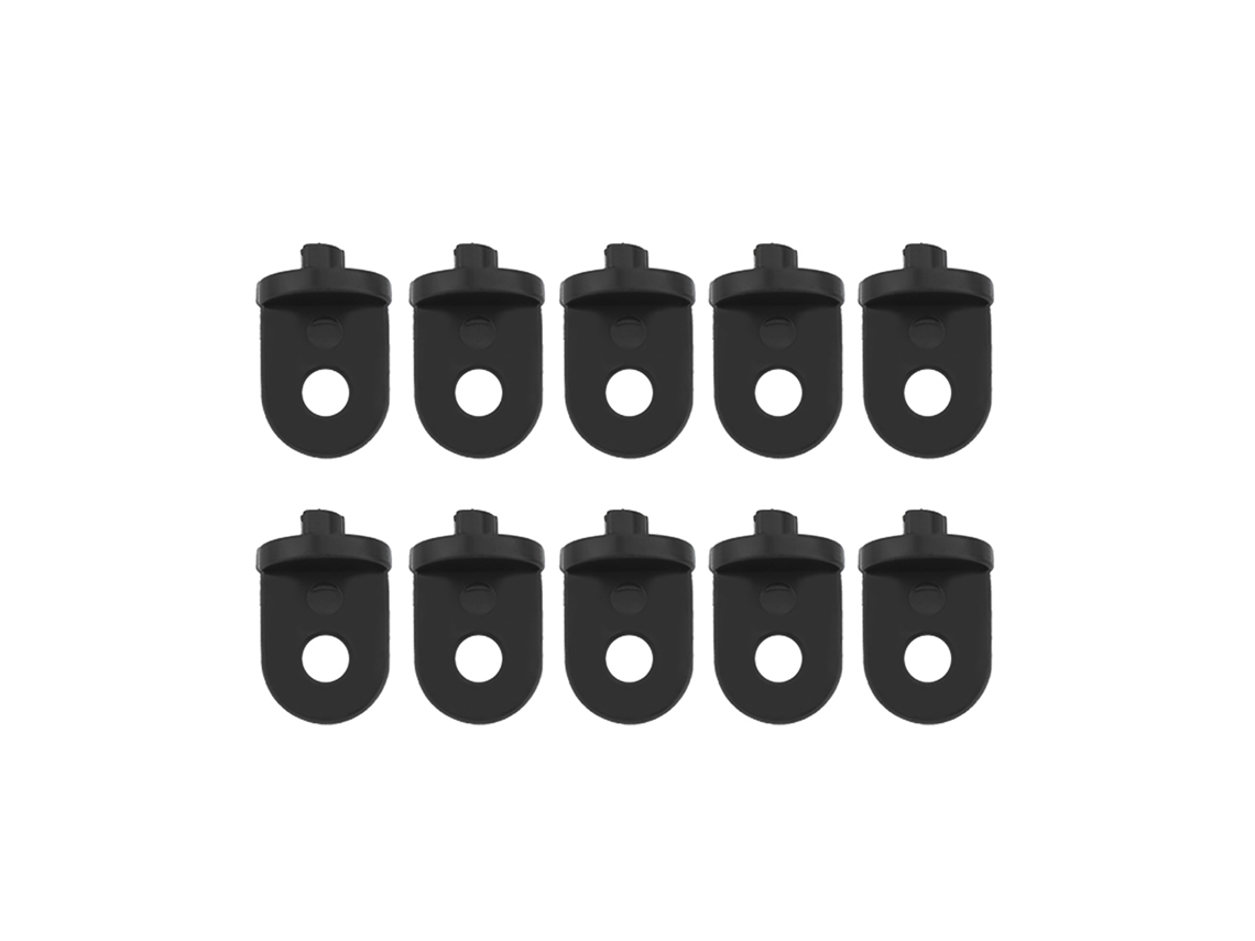50 Ganchos De Estufa Plástica Preto Para Plantas