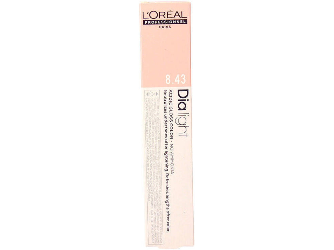 L’ORÉAL PROFESSIONNEL PARIS Dia Light 8.43 Louro Claro Acobreado Dourado 50ml