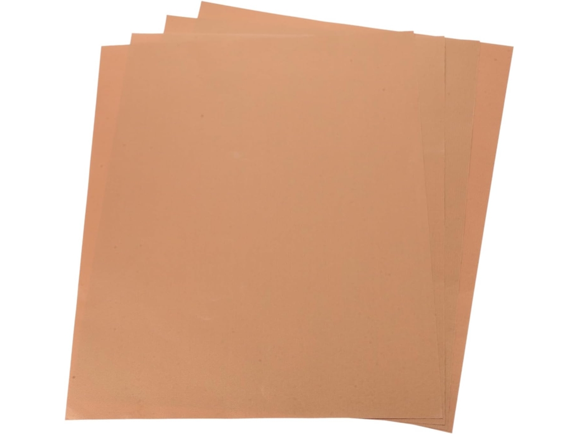 Tapetes para Grelha Inoomp À Prova de Fogo, Kit de 4 Peças, Cor Cobre, Feitos de Ptfe com Superfície Antiaderente,s Ao CHABERLU