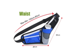 Bolsa Cintura com Porta Garrafa Impermeável e Refletiva | S/MARCA