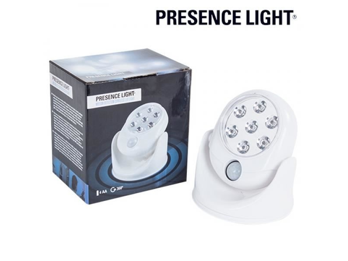 Lâmpada Led com Sensor de Movimento e Presença, Luz de Presença, Branca BRILVIBERA