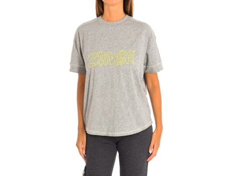 T-Shirt de Mulher ZUMBA Cinzento (XS)