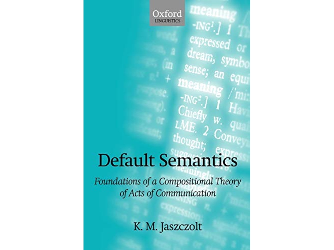 Livro Default Semantics de K M Jaszczolt (Inglês)