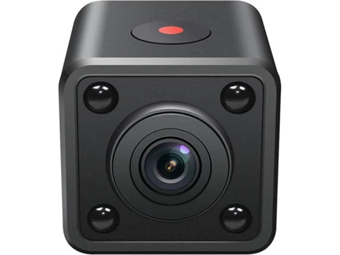 Mini câmera espiã 1080p HD 120° ângulo ultra amplo detecção de movimento visão noturna segurança residencial preta bestvite