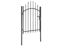 Fence Gate, Fence Gates Vidaxl Preto Aço (n/a)