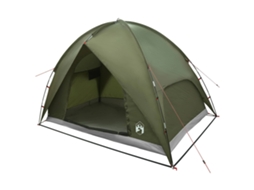 Conjunto 1 Barraca De Camping Vidaxl Verde-azeitona Poliéster (245 X 245 X 149 Cm)