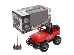 Primerox carro Off road de Controle Remoto 1/18 4wd Rotação 360 Graus com Luz Vermelho