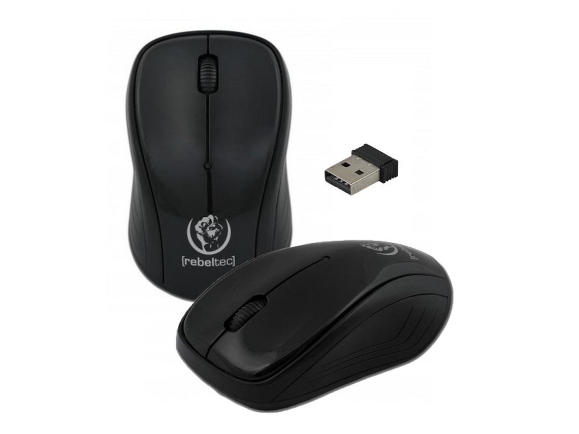 Mouse Sem Fio Rebeltec Comet - Preto