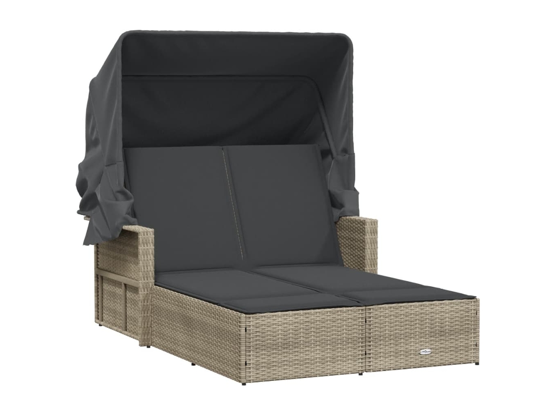 Double Sun Lounger, Double Sun Loungers Vidaxl Cinzeto Rattan / Vime (n/a)
