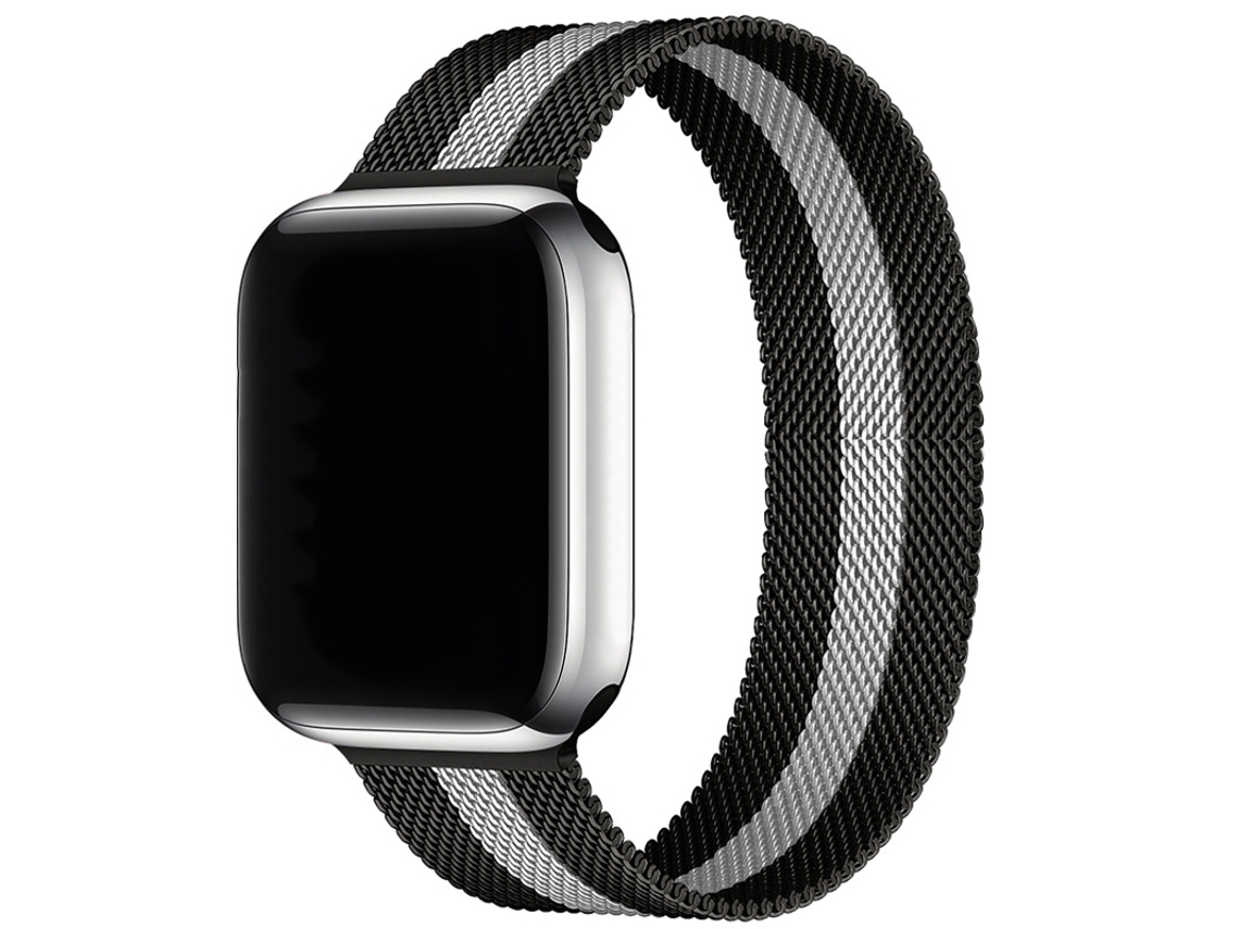 Bracelete Para Apple Watch 38/40/41/42mm Preto E Branco Cuich
