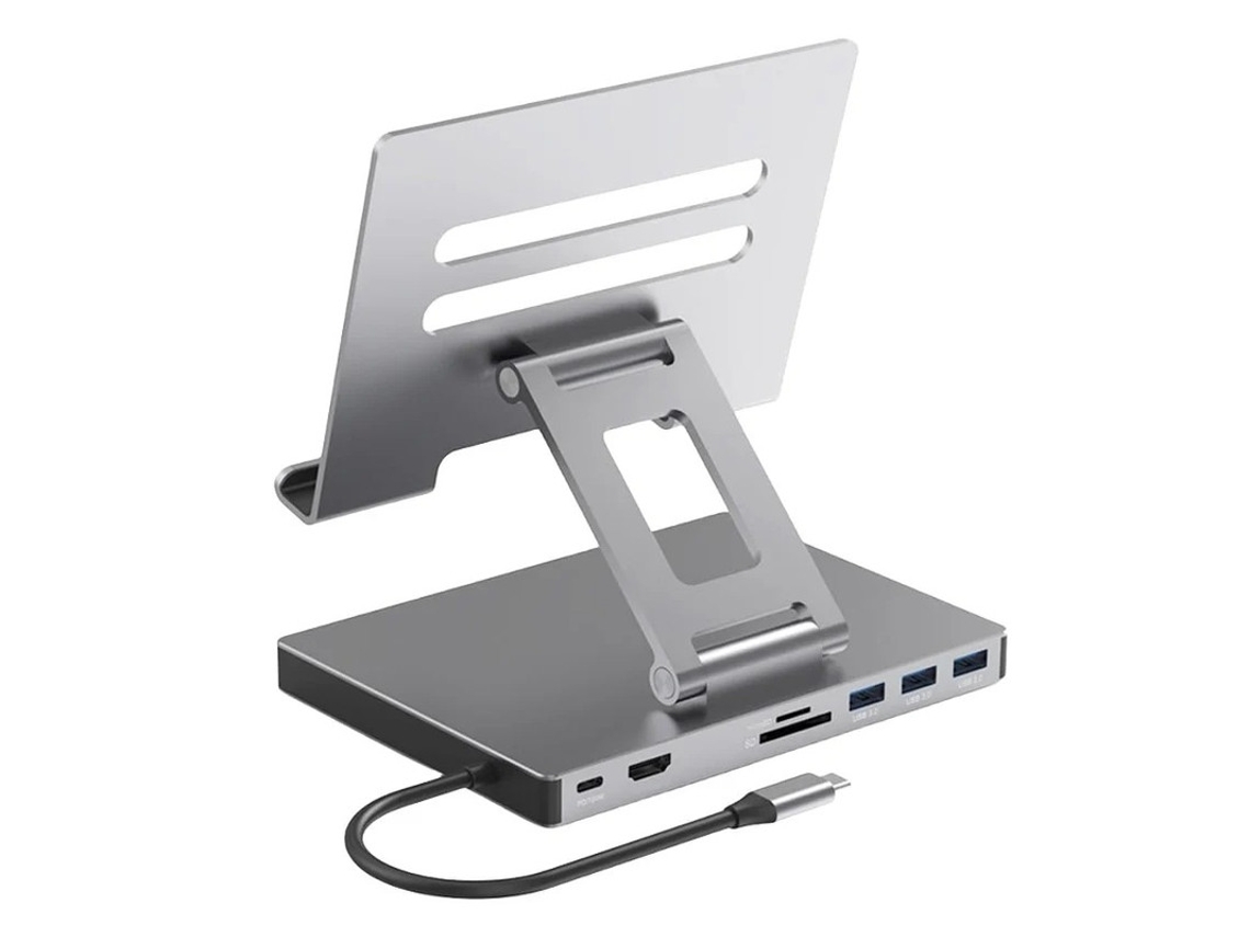 Suporte Para Estação De Acoplamento Usb C Para Laptop Hub Estação De Acoplamento Em Liga De Alumínio Suporte Para Laptop Suporte Compatível Bestvite