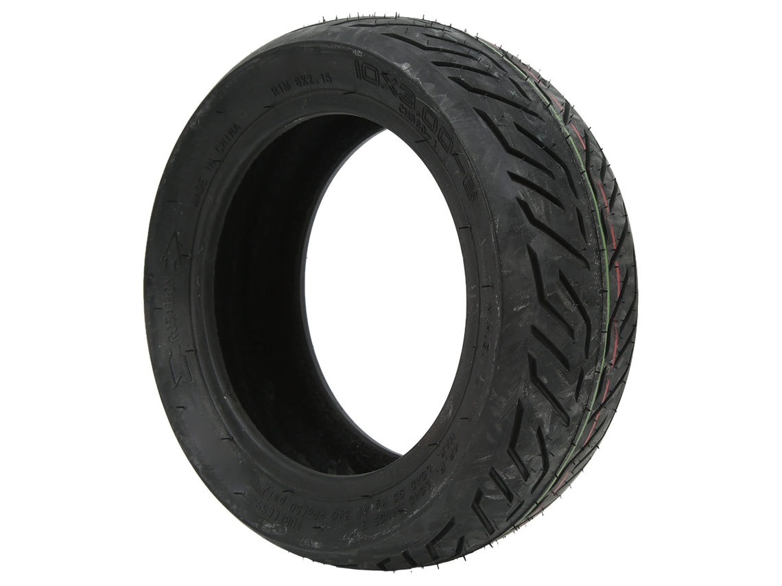 Pneu Para Scooter Elétrico 10x3.00 6 Aro Sem Câmara Borracha Resistente Ao Desgaste E À Pressão